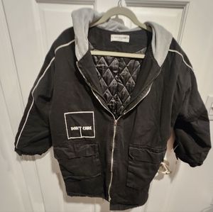 Pink  Savior.   Hooded Coat  Size